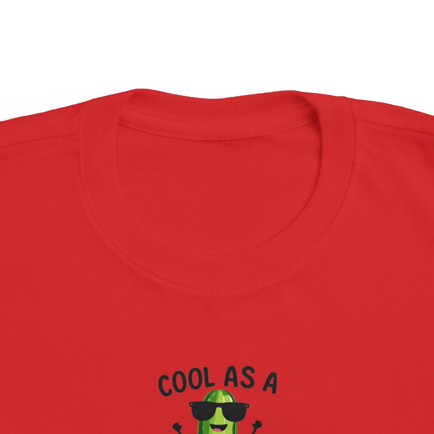 Cool as a Cucumber Toddler Tee - Fun Kids Jersey Shirt for Everyday Wear