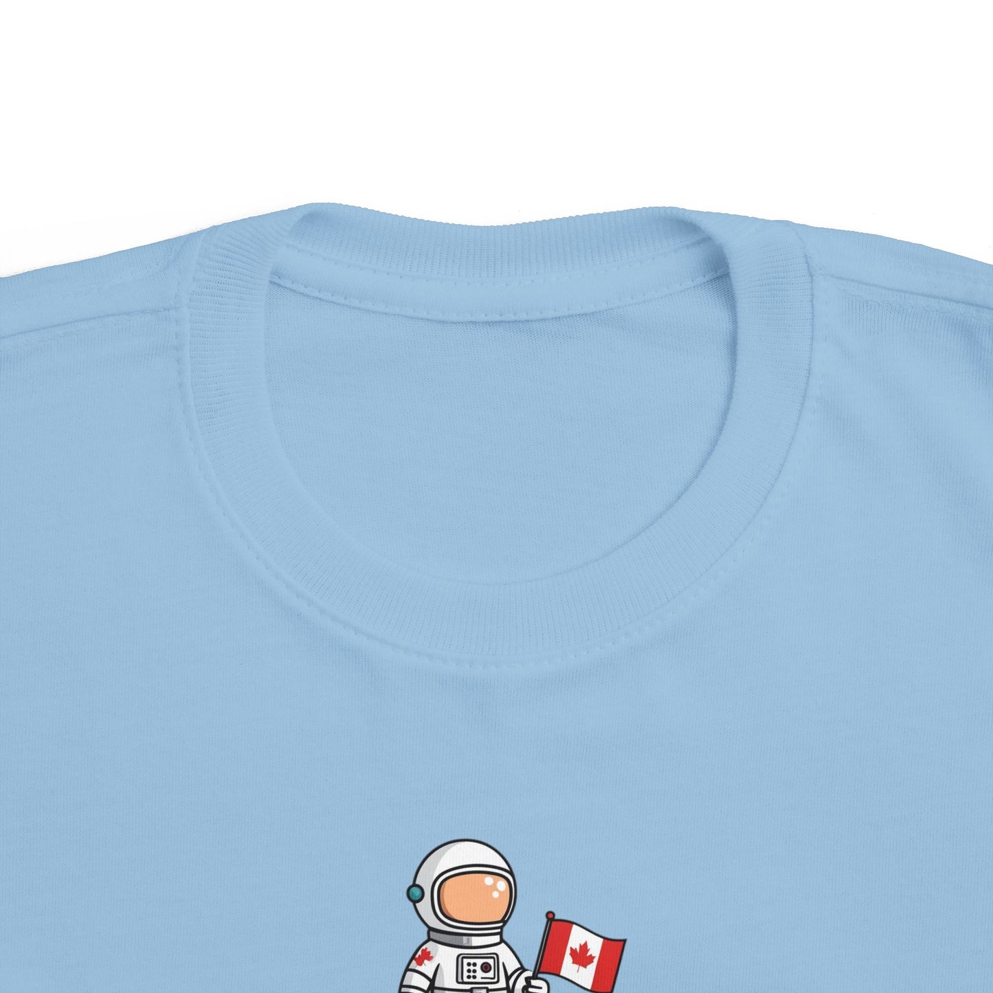 Astronaut Toddler T-Shirt - Cute Canada Flag Design