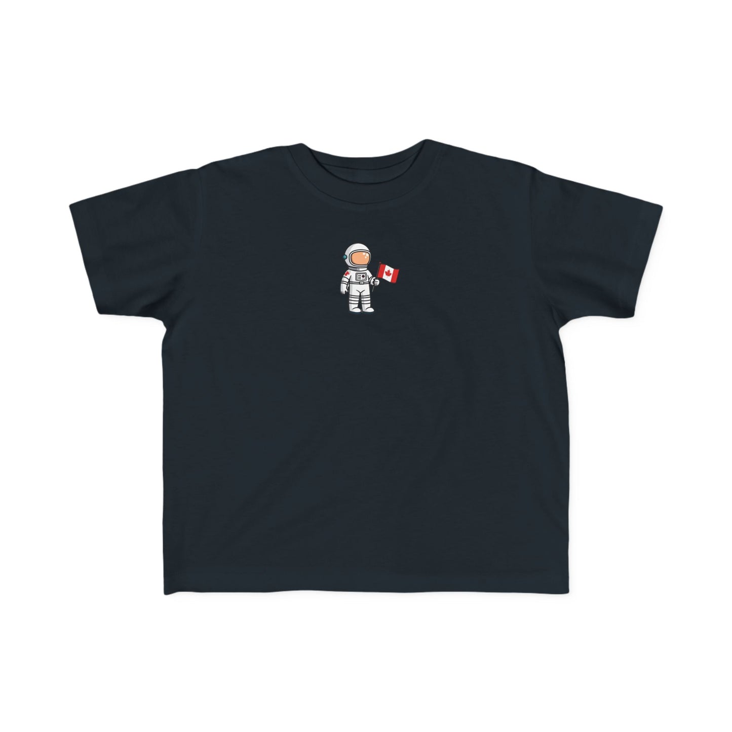 Astronaut Toddler T-Shirt - Cute Canada Flag Design
