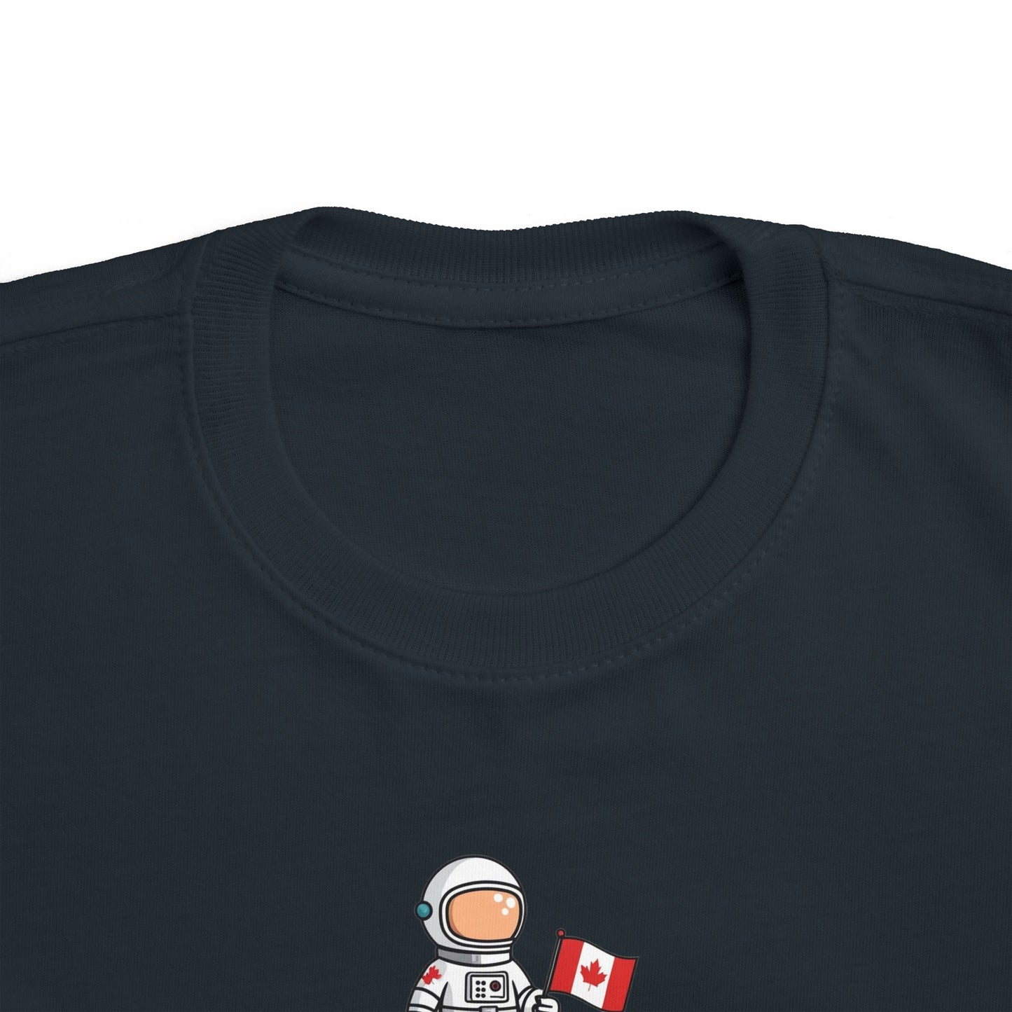 Astronaut Toddler T-Shirt - Cute Canada Flag Design