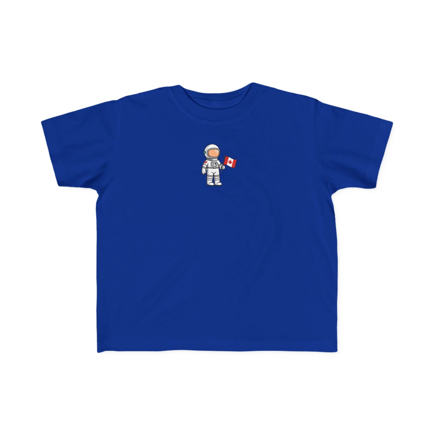 Astronaut Toddler T-Shirt - Cute Canada Flag Design