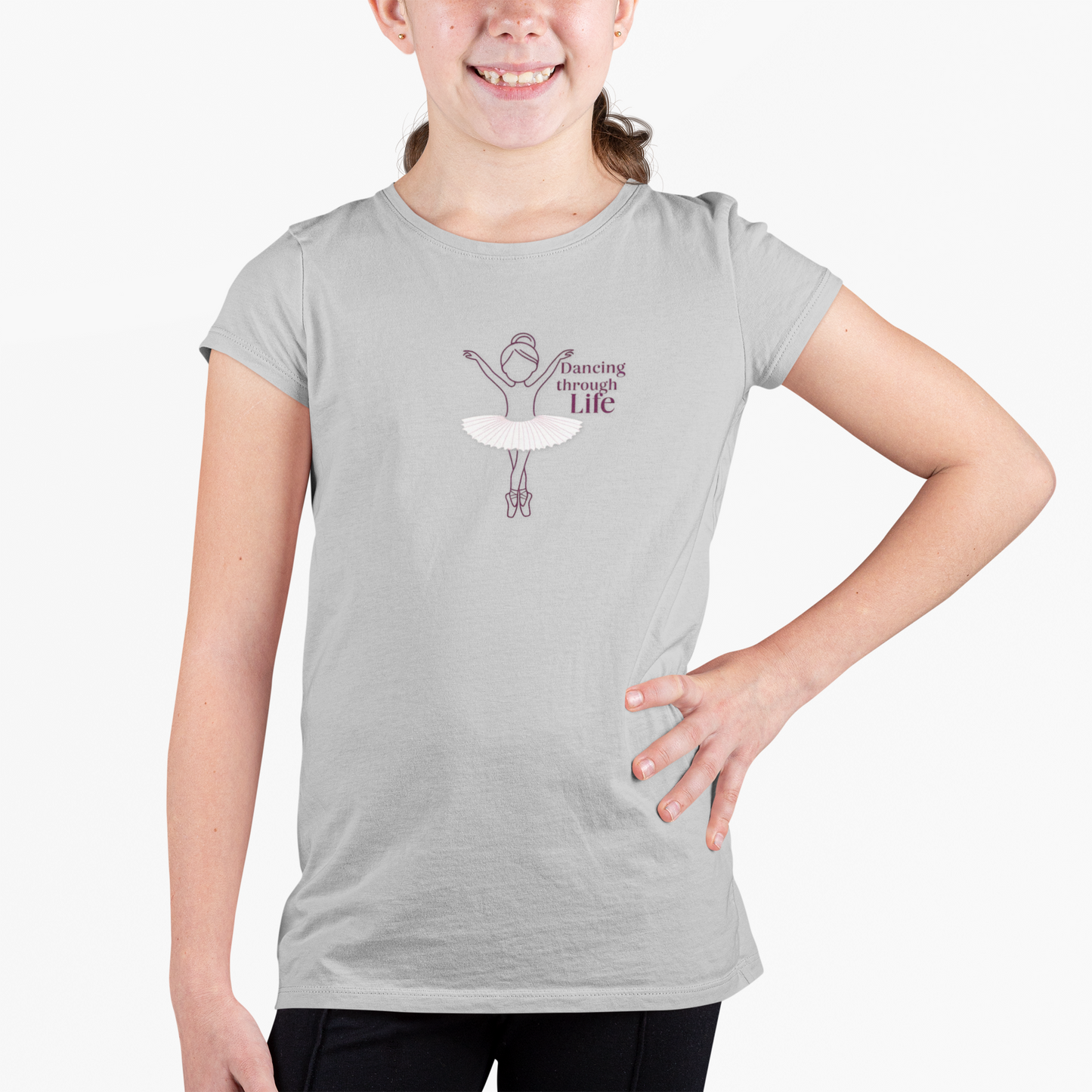 Ballerina Dancing Through Life Tshirt