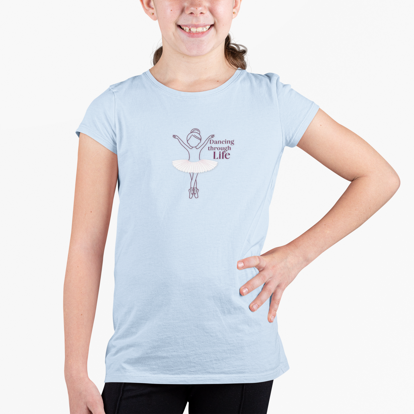 Ballerina Dancing Through Life Tshirt