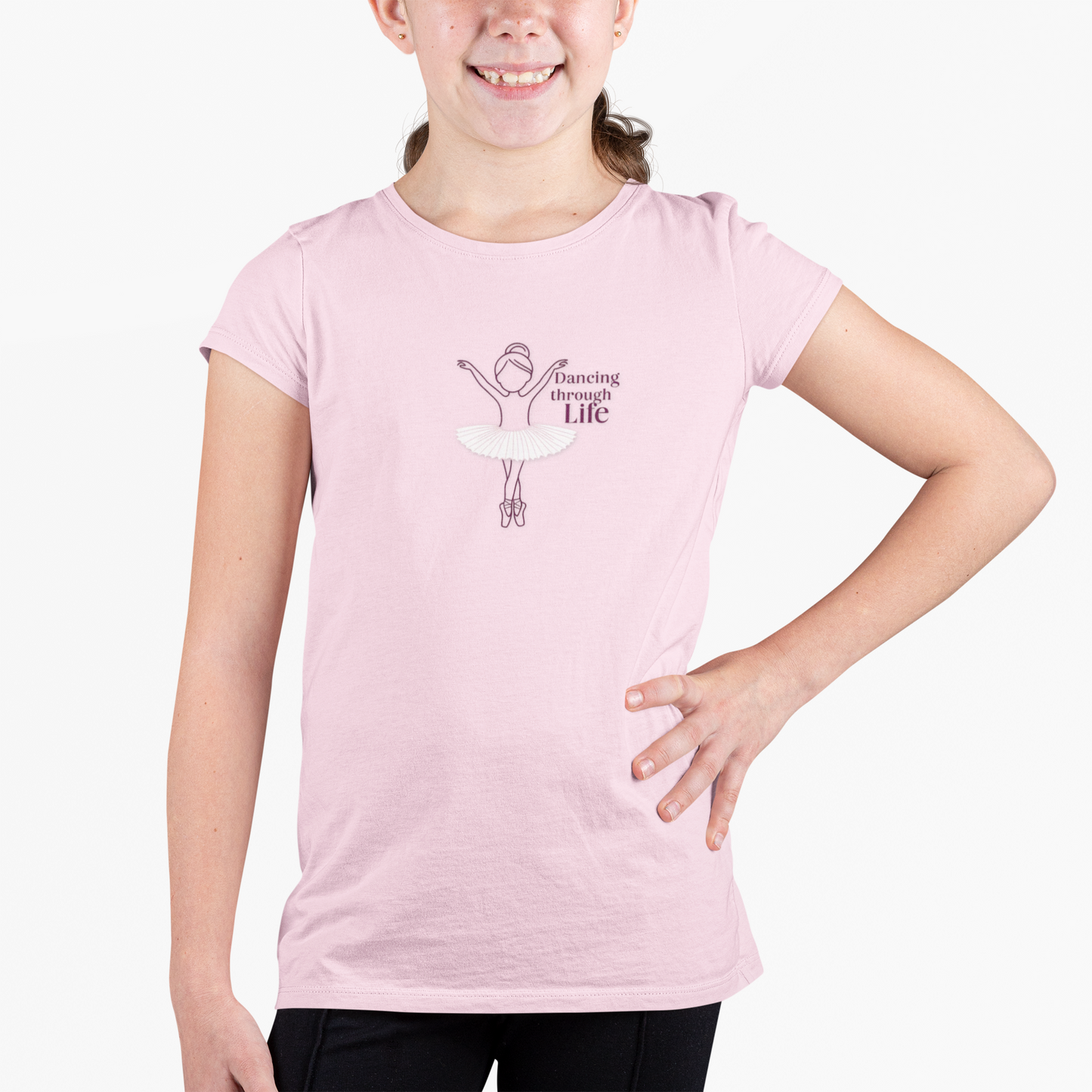 Ballerina Dancing Through Life Tshirt