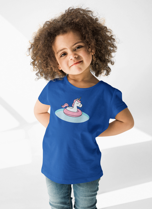 Toddler Unicorn Pool Tee - Cute Summer T-Shirt for Little Ones