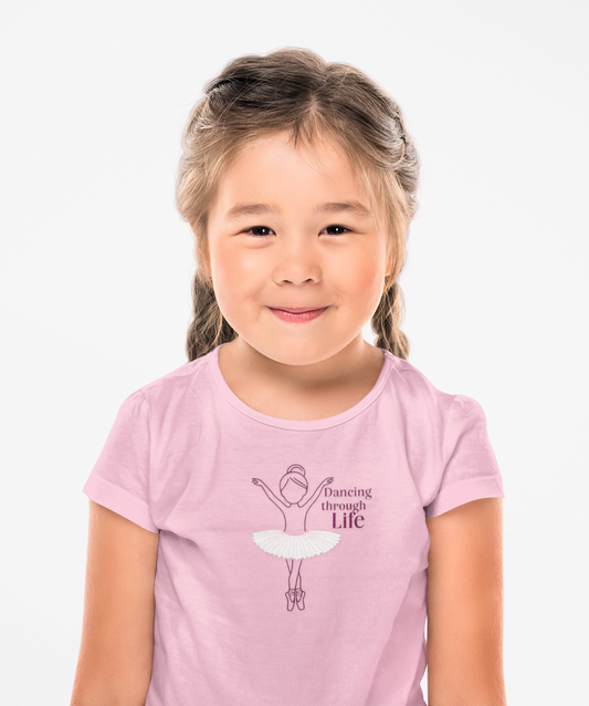 Toddler Dancing Through Life Ballet Tee