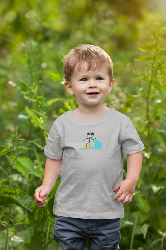 Cool Toddler Surfing Tee - Fun Beach Style Shirt for Kids