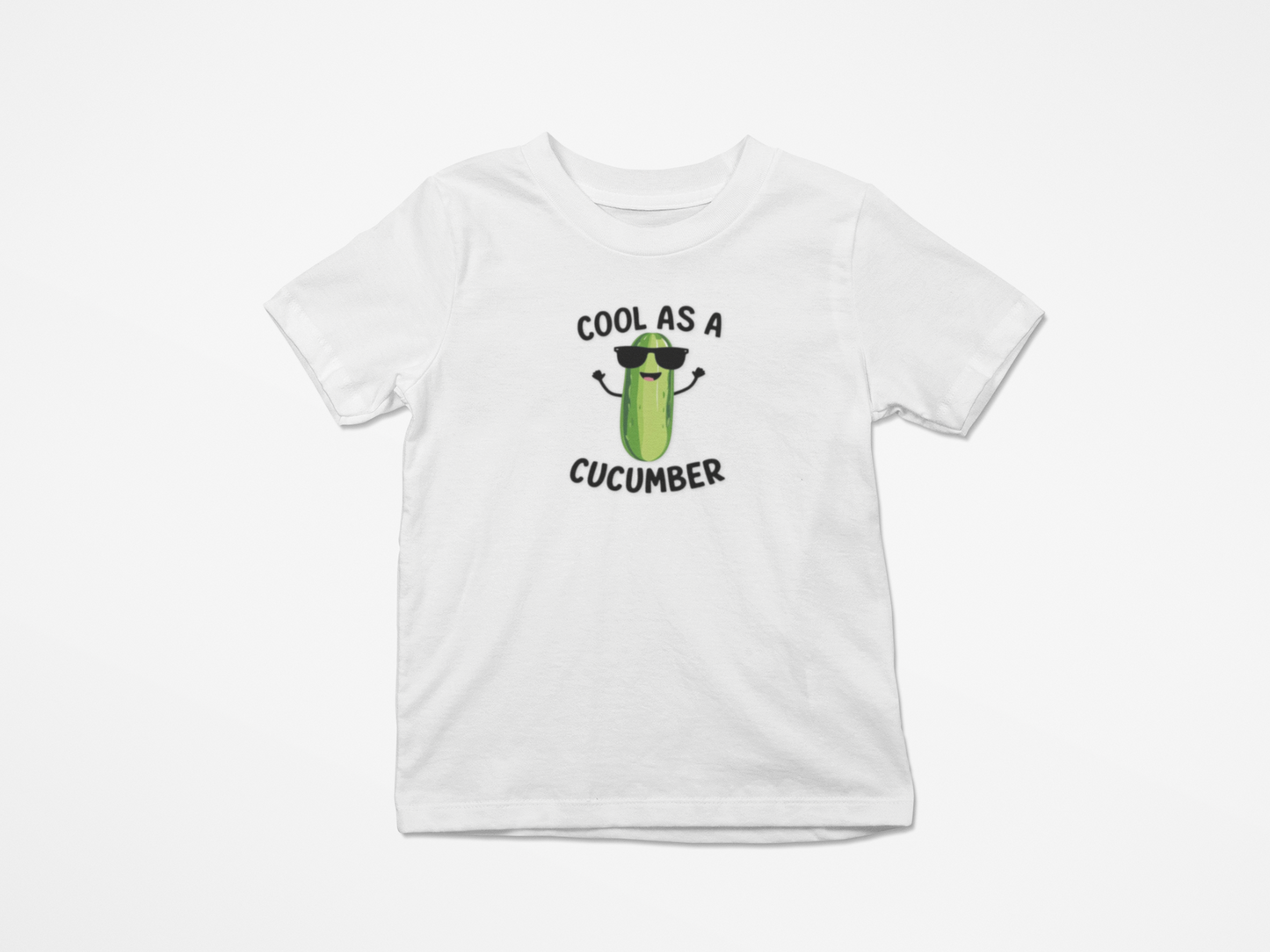 Cool as a Cucumber Toddler Tee - Fun Kids Jersey Shirt for Everyday Wear