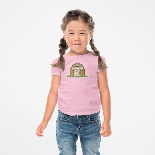 Country Girl Toddler T-Shirt - Adorable Farm-Themed Tee for Little Ones