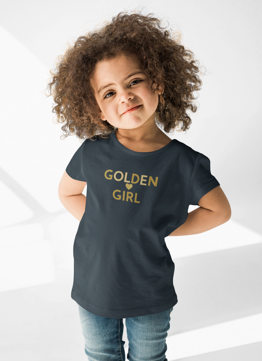 Golden Girl Toddler Tee - Adorable Kids' Shirt for Celebrations & Everyday Wear