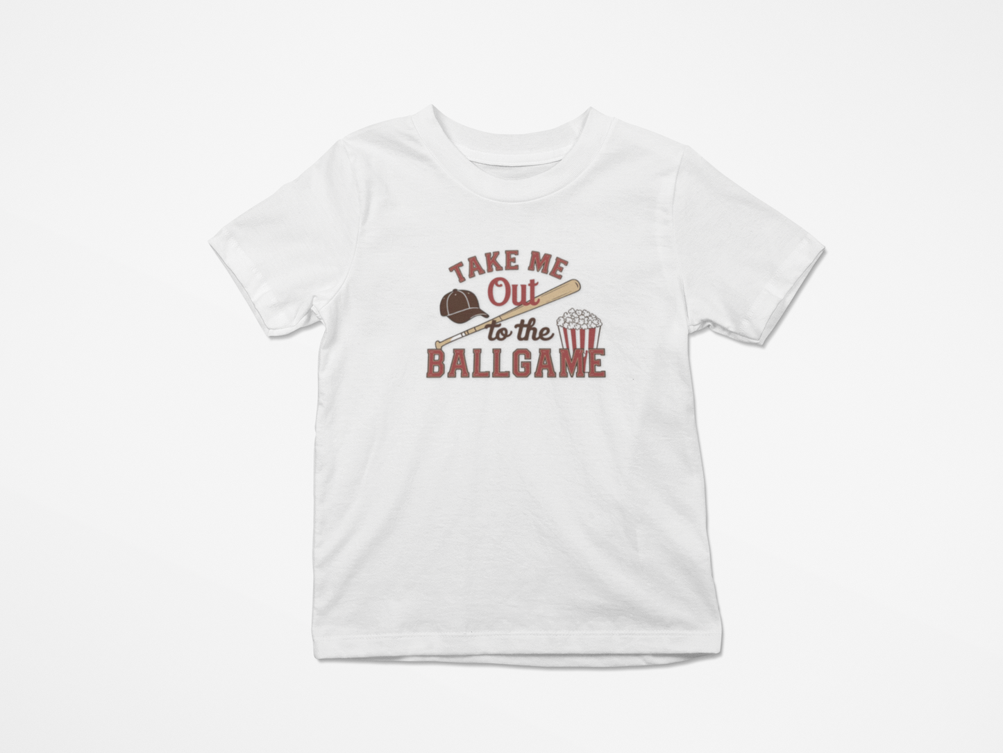 Toddler Sporty Tee - "Take Me Out to the Ballgame"
