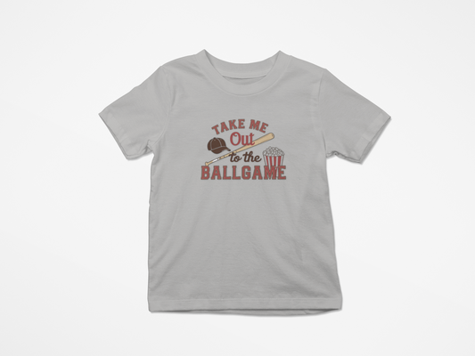 Toddler Sporty Tee - "Take Me Out to the Ballgame"