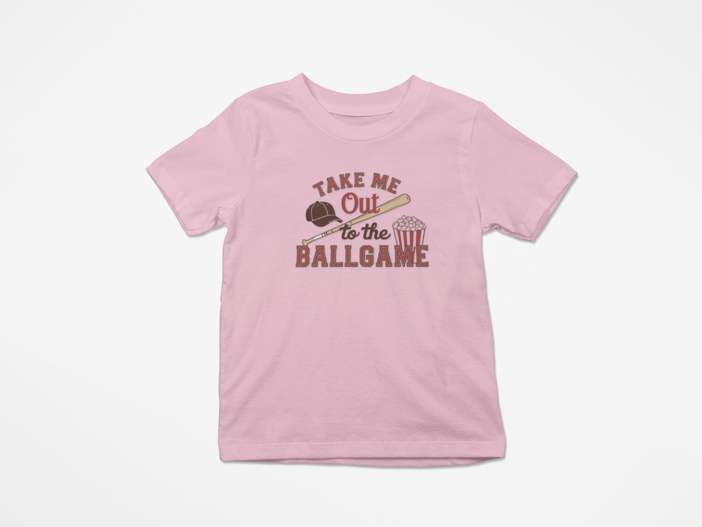 Toddler Sporty Tee - "Take Me Out to the Ballgame"