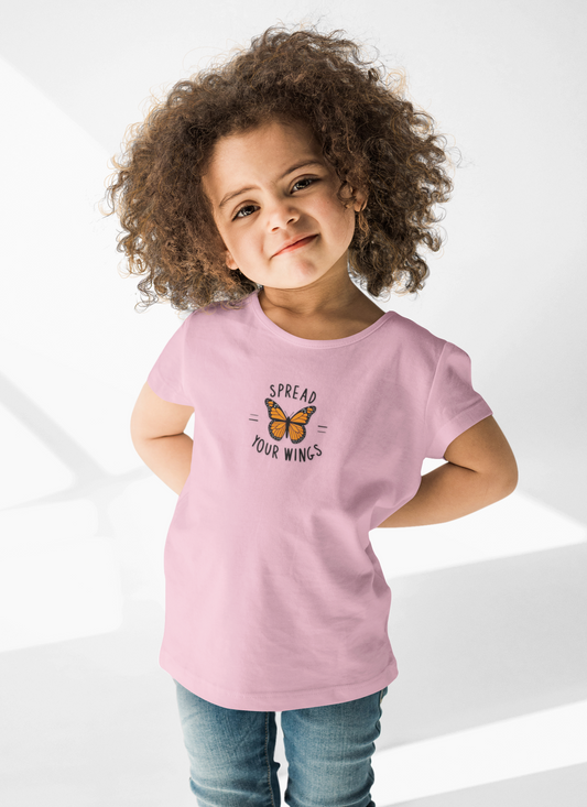 Toddler's Butterfly Tee - "Spread Your Wings" Inspirational Shirt