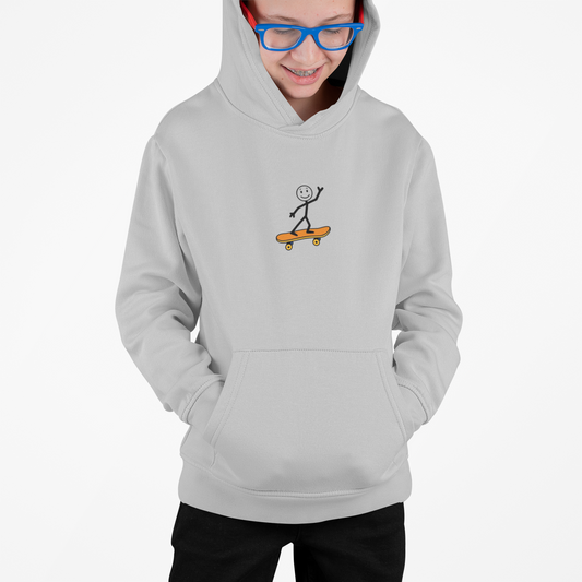 Skateboarder Kids Hoodie - Fun & Casual Sweatshirt for Kids
