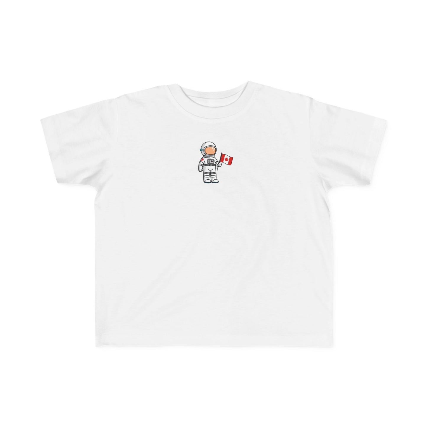 Astronaut Toddler T-Shirt - Cute Canada Flag Design