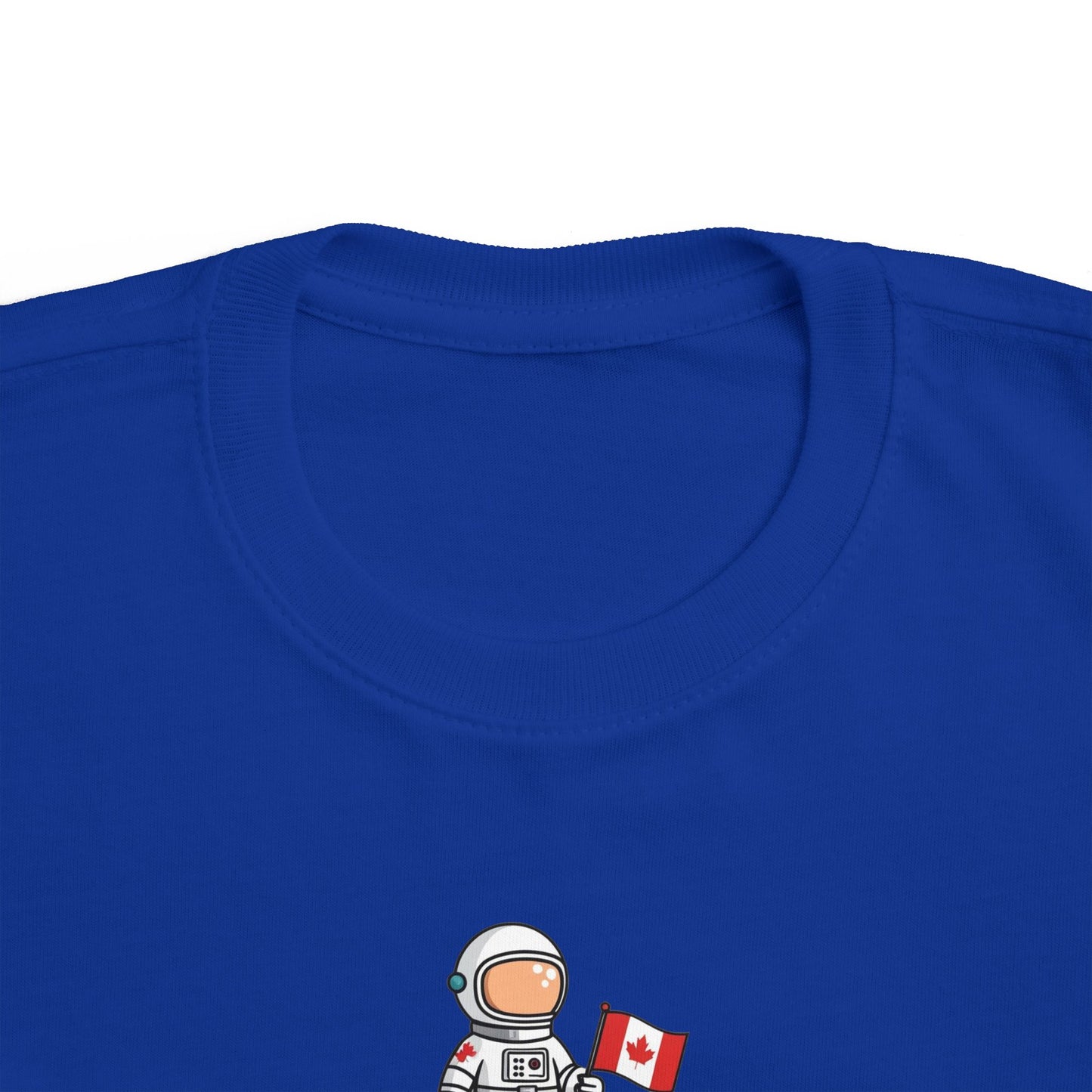 Astronaut Toddler T-Shirt - Cute Canada Flag Design