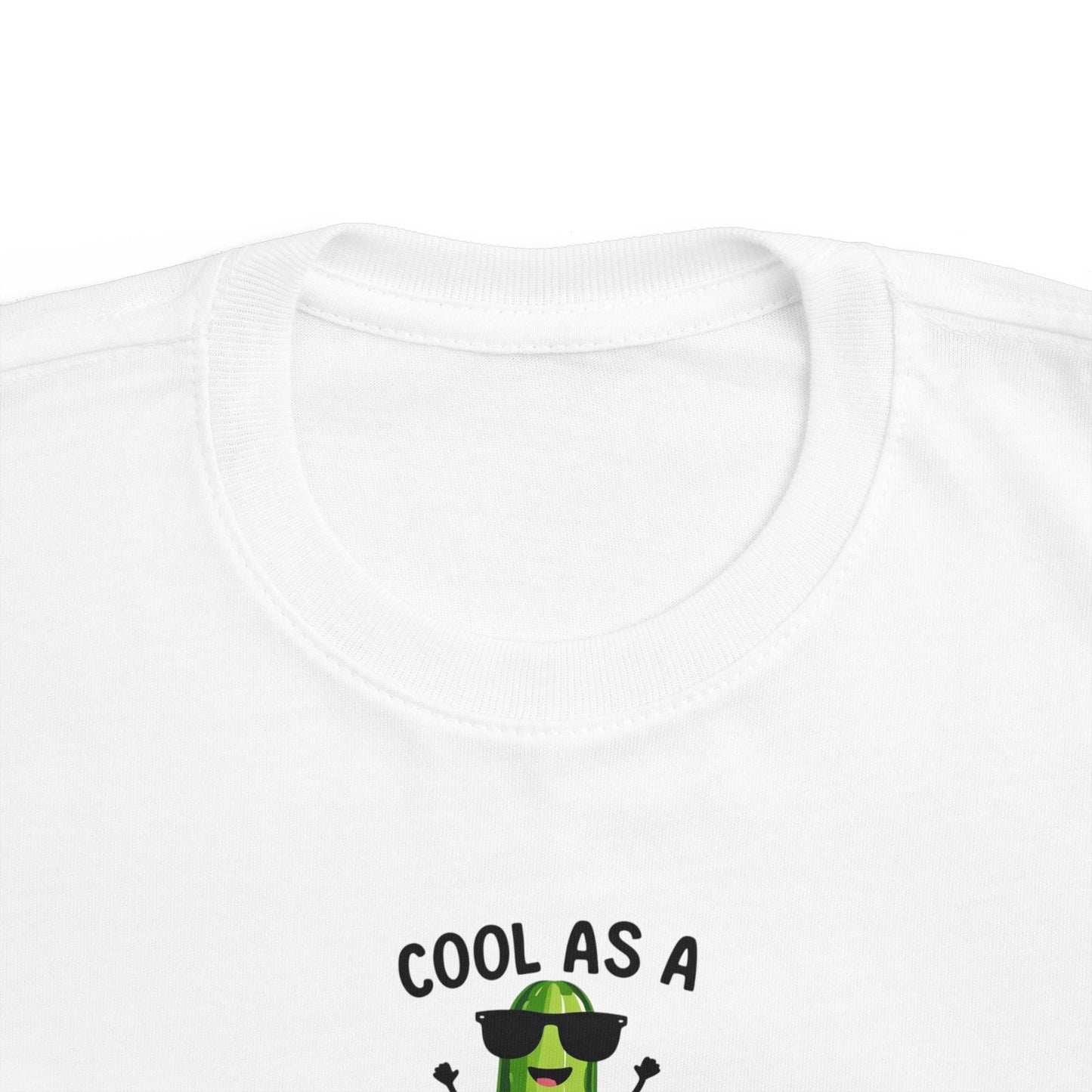 Cool as a Cucumber Toddler Tee - Fun Kids Jersey Shirt for Everyday Wear