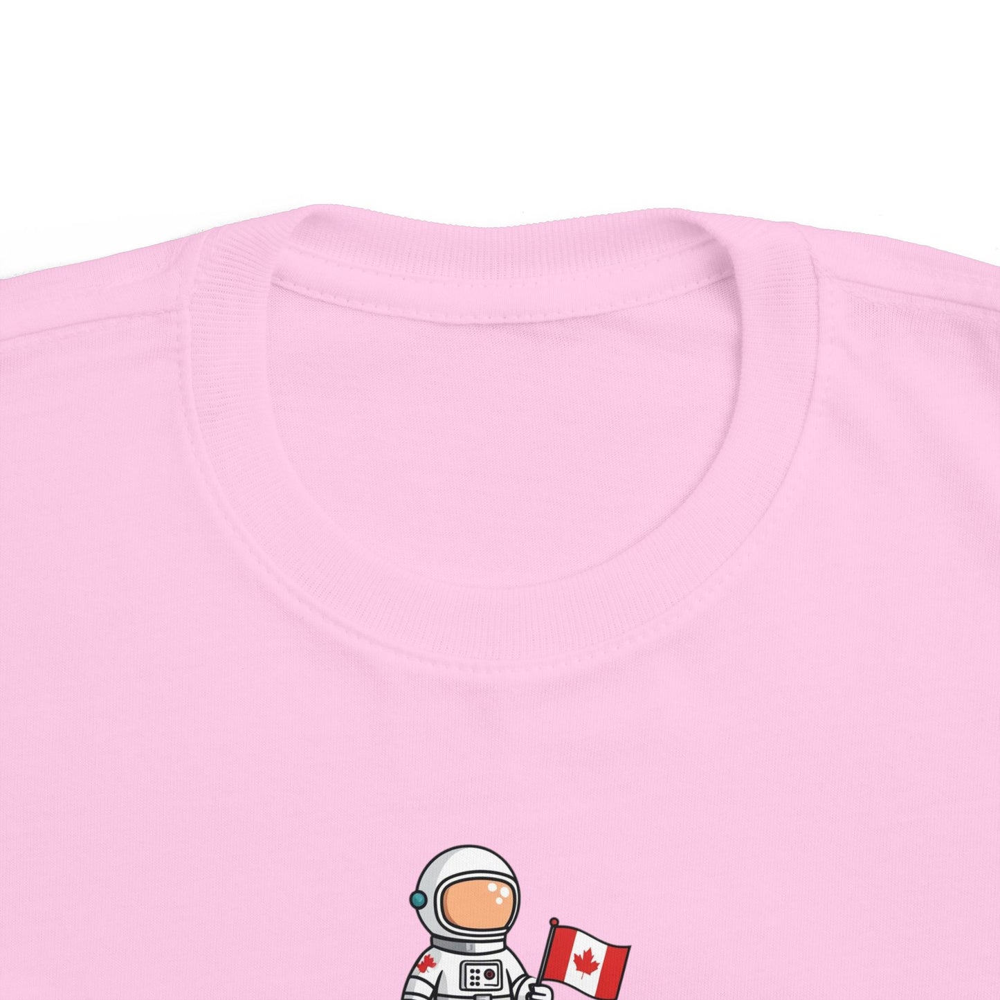 Astronaut Toddler T-Shirt - Cute Canada Flag Design