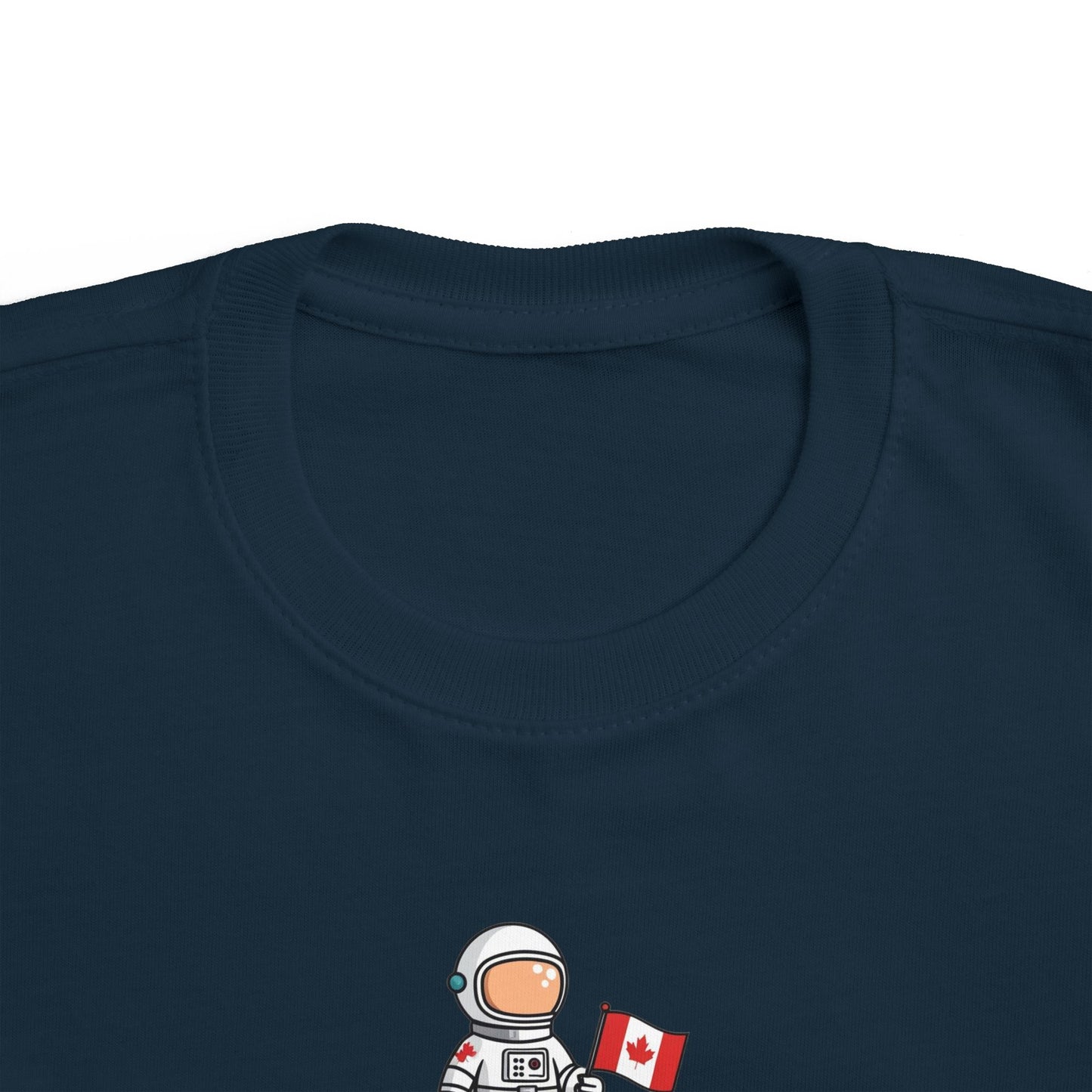 Astronaut Toddler T-Shirt - Cute Canada Flag Design