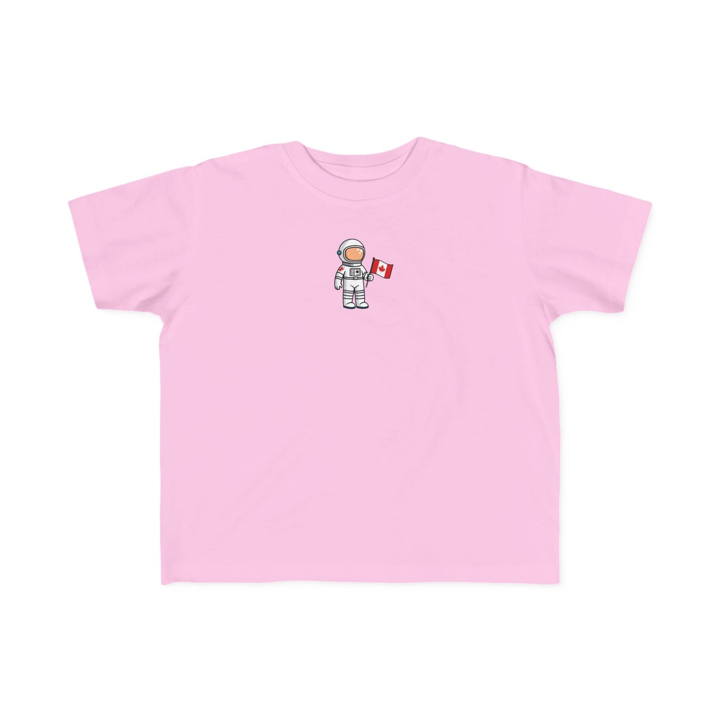 Astronaut Toddler T-Shirt - Cute Canada Flag Design